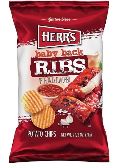 Herrs Chips Baby Back Ribs 2.5 12ct