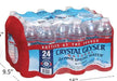 Crystal Geyser Spring Water 16.9 oz bottle front packaging 24-count case