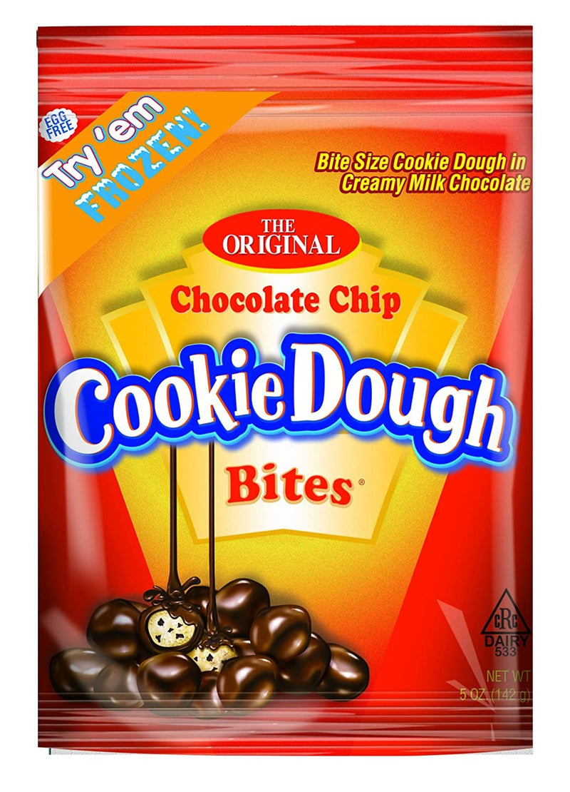 Cookie Dough Bites Chocolate Chip Flavor Peg Bag 5 oz