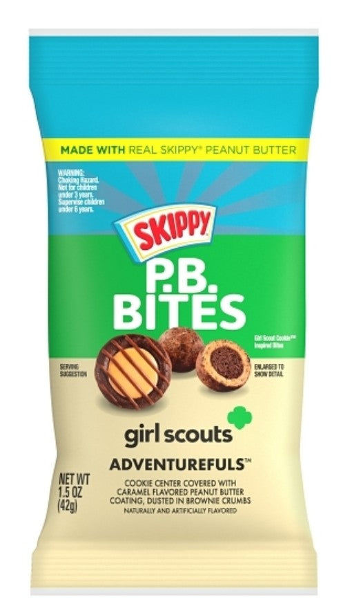 Skippy Peanut Butter Bites Adventure 1.5 oz bag front packaging