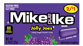 Mike and Ike Tropical Typhoon chewy fruit candy box with vibrant tropical fruit flavor assortment, pre-priced 2 for $1