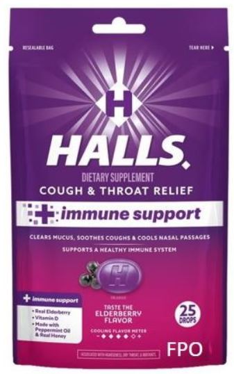 Halls Elderberry Immune Throat Drops