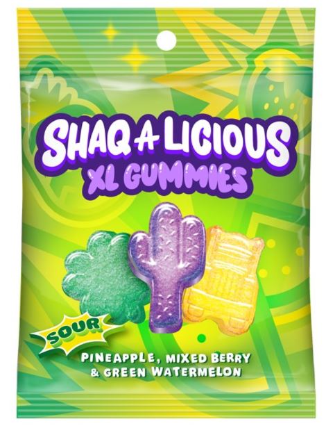 Shaq A Licious Sour Gummies Peg Bag 6.2 oz