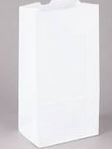 Brown Paper Goods white 6 lb paper bakery bags with waxseal coating for baked goods packaging