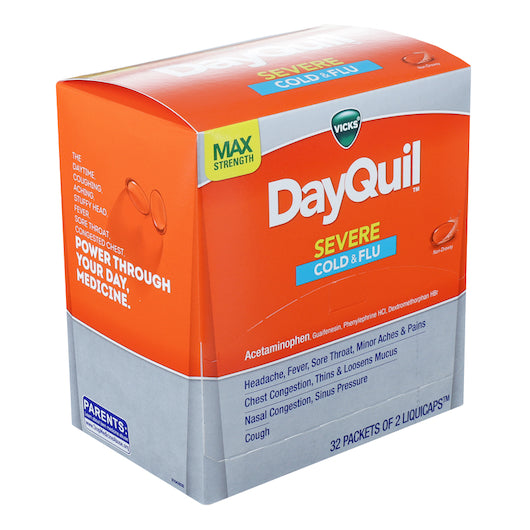 Dayquil Severe Gravity 32 Boxes 32ct