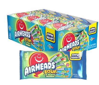 Airheads Sours 5 Bar Boxes Packs 18ct
