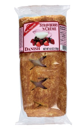 Bon Appetit Strawberry Cream Star Pastry Boxes 4.6 oz 10ct