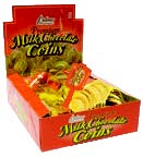 R.M. Palmer Mesh Coins Milk Chocolate Candy in decorative mesh netting packaging