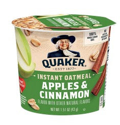 Quaker Oats Apple Cinnamon Boxes Cups 6ct