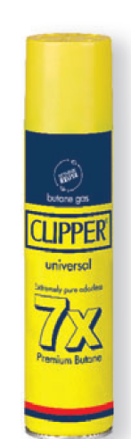 Clipper Butane Fuel Refill Can 300 ml aerosol canister for refilling lighters and butane torches