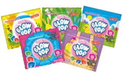 Blow Pop Minis candy pouch 3 oz front packaging wholesale display
