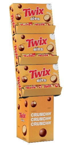 Twix Mixed King Size Floor Floor Shippers 136ct