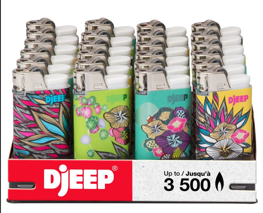 BIC Lighter Djeep Maxi Vibrant Boxes 24ct