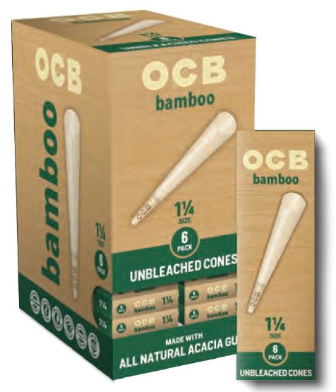 OCB Bamboo Cone 1 1/ 4 Packs 144ct