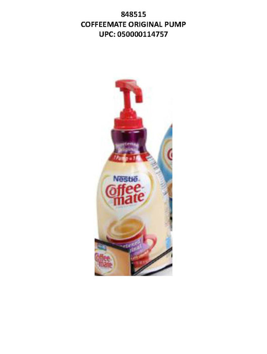 Coffeemate Original Liquid Creamer 2-Pack Pump Bottles Wholesale
