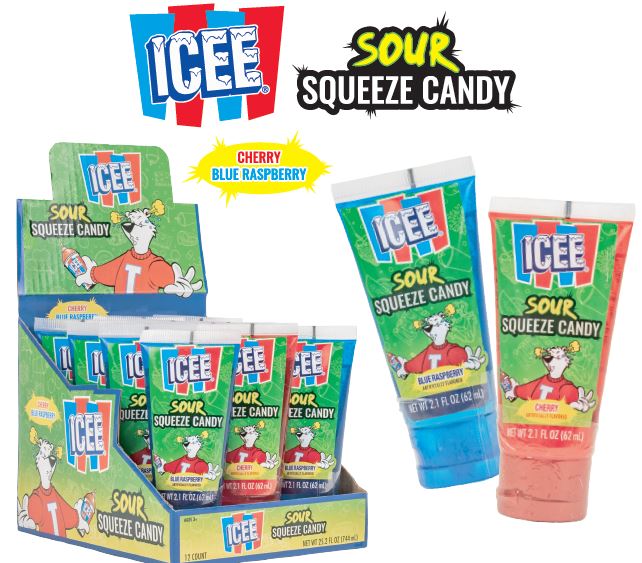 Icee Sour Squeeze Candy Boxes 12ct
