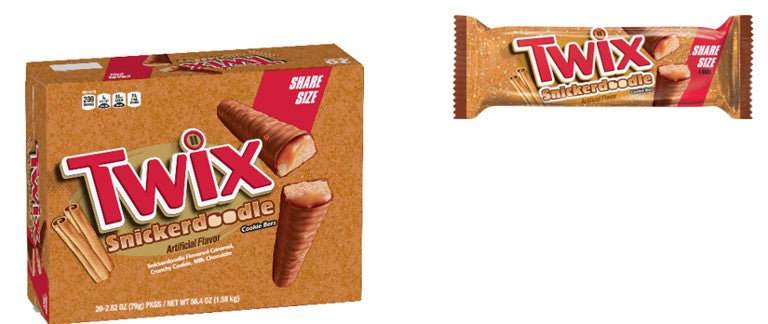 Twix Snickerdoodle Flavor Candy Bars 20-Pack Wholesale