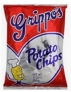 Grippo's Plain potato chips 2.75 oz bag pre-priced $2.29