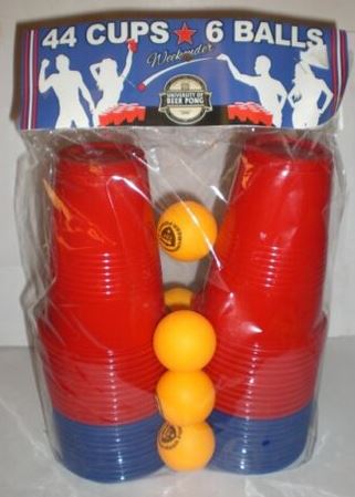 In Motion Design Beer Pong Weekender all-in-one party game set in bag packaging