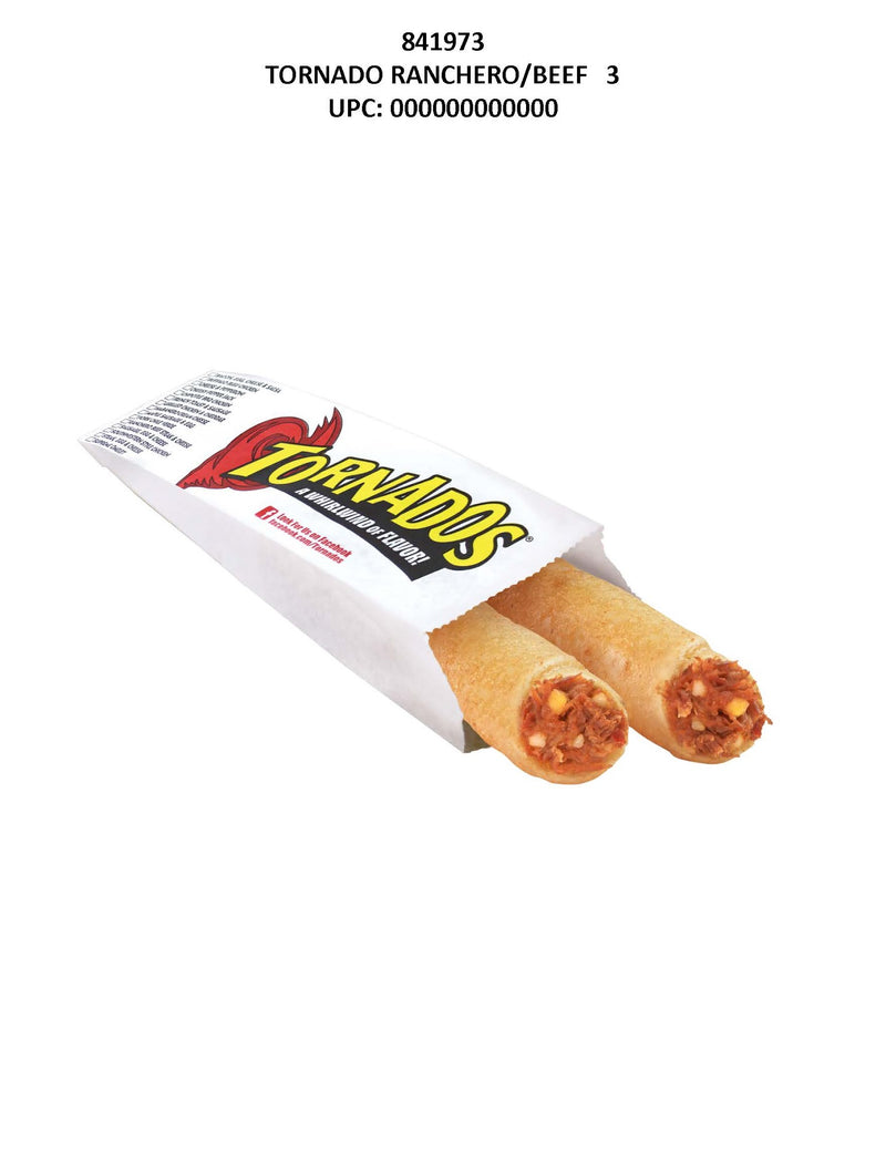 Tornado Ranchero/ beef 3 oz 24ct