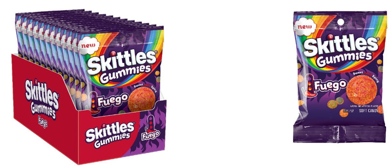 Skittles Gummies Fuego Peg Bag 5.8 oz