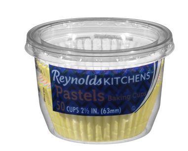 Reynolds Kitchens assorted colored baking cups, 2-1/2 inch standard size cupcake liners