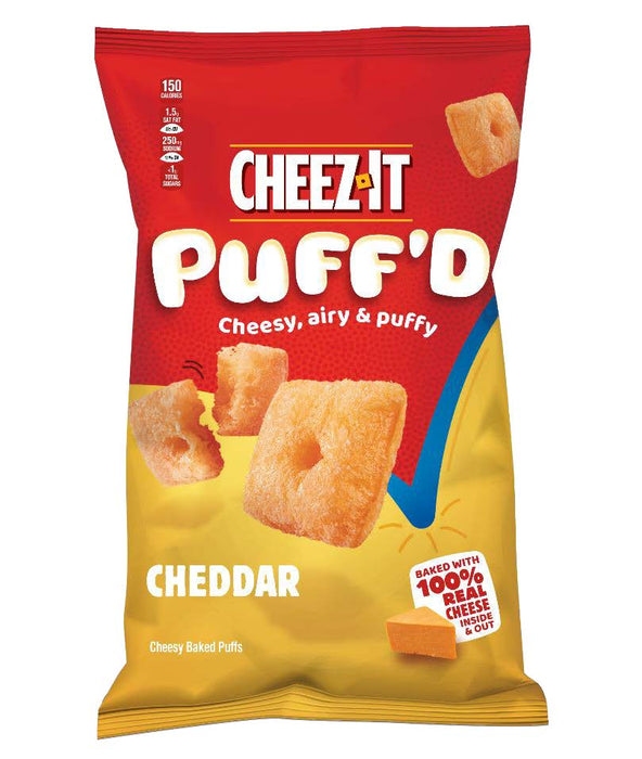 Cheez-It Puff'd Cheddar Crackers 6-Pack Wholesale Boxes