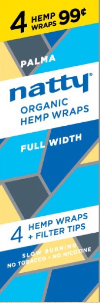 Natty Hemp Wrap Palma 4/ 99 Packs 60ct