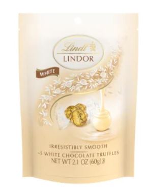 Lindt White Chocolate 2.1 Pog Peg Bags 06ct