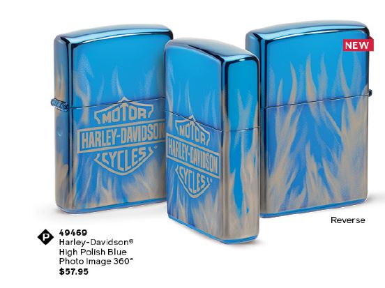 Zippo Harley Blue Lighter