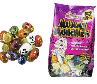 Mummy Munchies Halloween Snack Mix 56 oz large gusset bag with festive Halloween-themed packaging