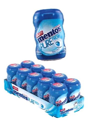 Mentos Nano Gum Fresh Mint 10-piece pack with compact pocket-friendly packaging