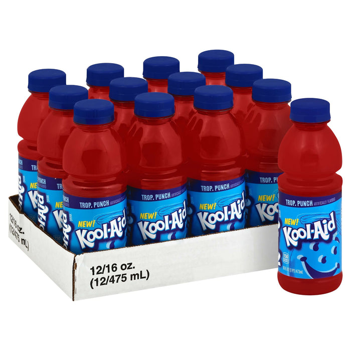 Kool Aid Ready-To-Drink Tropical Punch 16 12ct