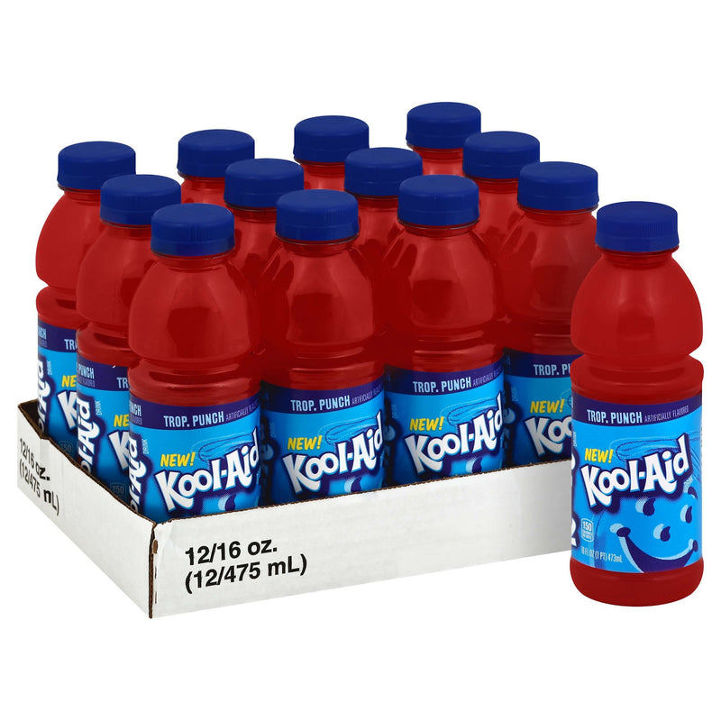 Kool Aid Ready-To-Drink Tropical Punch 16 12ct