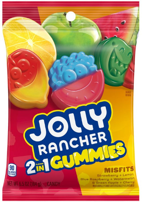 Jolly Rancher Gummi Misfits Peg Bag 6.5 oz