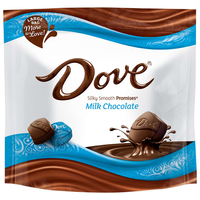 Dove Milk Chocolate Blue Promise Peg Bags 14.08 oz (Pack of 8)
