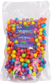Albert's ColorSplash Gumball Tutti Frutti 2 lb colorful assorted fruity bulk gumballs