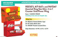 Hershey's Assorted King Size Candy Power Wing Display with 66 king size candy bars for retail merchandising