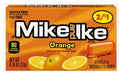 Mike and Ike Orange Candy box, chewy fruit-flavored orange candies, pre-priced convenience store candy