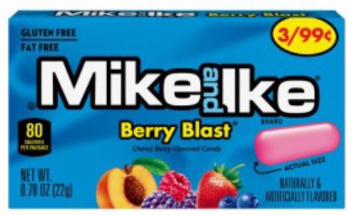 Mike & Ike Berry Blast Pre Price 3/ 99 Boxes 24ct
