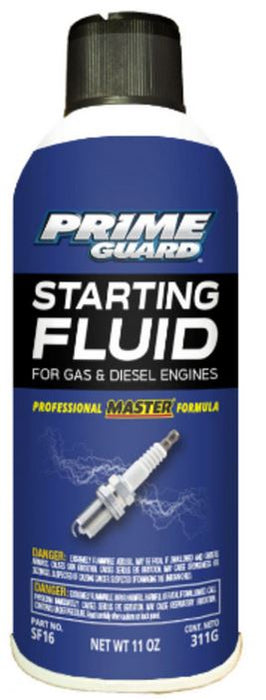 Prime Guard Starting Fluid 11 oz aerosol can for gas and diesel engine cold starts