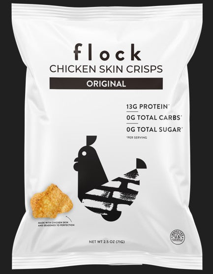 Flock Chicken Crisps Original 2.5 08ct
