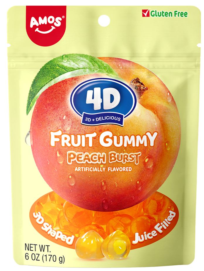 Amos Fruit Burst Peach Peg Bag 6 oz