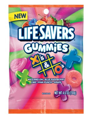 Lifesavers Gummies X O Peg Bag 4.6 oz