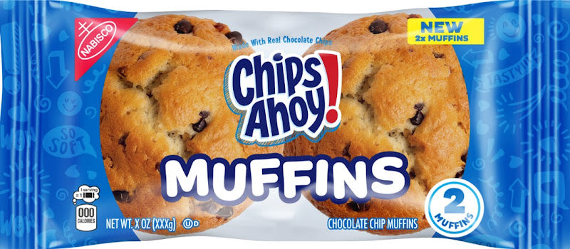 Monster Blueberry Muffin 5.5 oz individually wrapped grab-and-go pastry with blueberry filling
