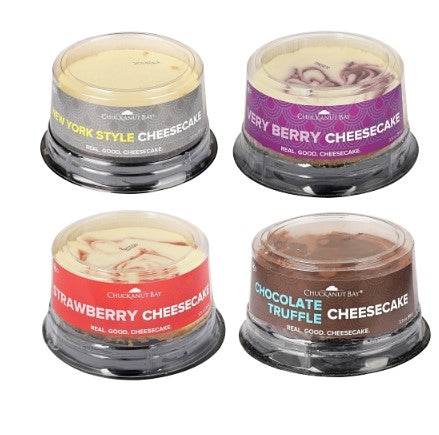 Chuckanut Bay Asst Cheesecakes 3.5 oz 12ct