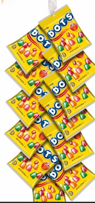 Dots Candy Clip Strips Peg Bags 24ct