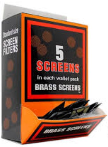 HBI International brass pipe screens, .75 inch diameter, fine mesh construction for standard pipe bowls