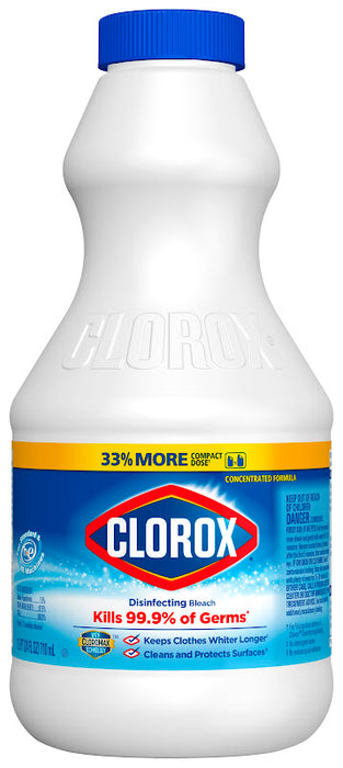 Clorox Disinfecting Bleach Concentrated with CloroMax Technology 24 oz bottle