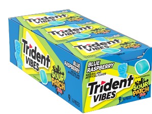 Trident Vibes Blue Raspberry Spk Clutch Boxes 09ct